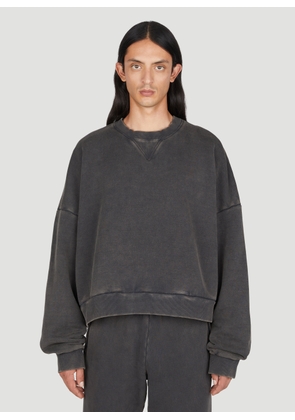 Entire Studios Boxy Crewneck Sweatershirt -  Sweatshirts Black Xxl