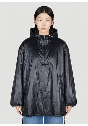 Saint Laurent Cassandre Anorak Jacket - Woman Jackets Black Fr - 36