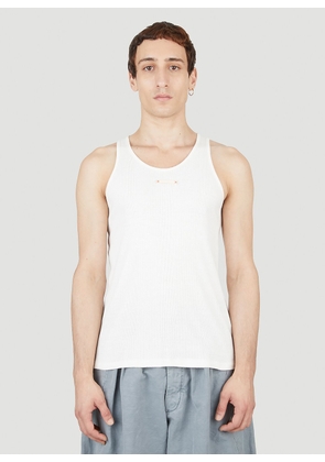 Maison Margiela Chest Patch Tank Top - Man Tops White Xxl