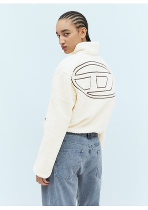 Diesel F-chibi Teddy Jacket - Woman Jackets White Xs