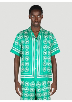 Gucci Aloha Bowling Shirt - Man Shirts Green It - 48