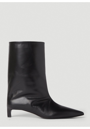 Jil Sander Half Heeled Boots - Woman Boots Black Eu - 39