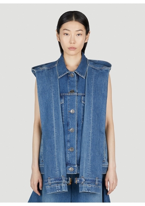 Burberry Stonewashed Denim Jacket - Woman Jackets Blue Uk - 10