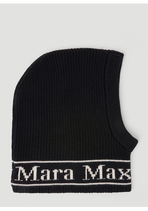 Max Mara Gong Wool Balaclava - Woman Hats Black One Size