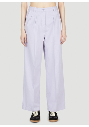 A.P.C. Tressie Wide Leg Pants - Woman Pants Lilac Fr - 36