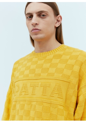 Patta Purl Ribbed Knit Sweater - Man Knitwear Yellow Xl