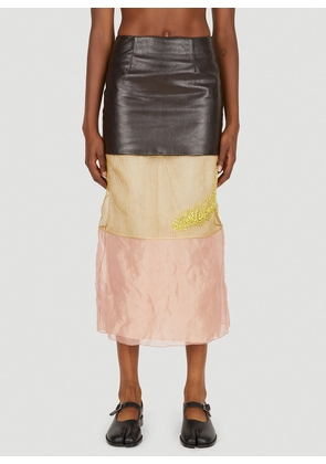 Prada Three Panel Column Skirt - Woman Skirts Black It - 38