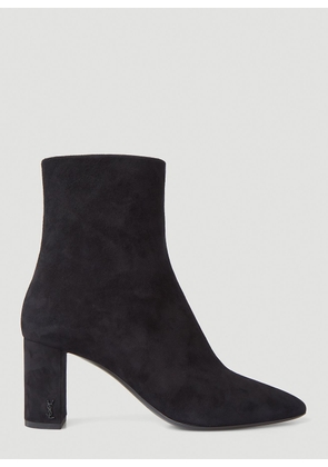 Saint Laurent Lou Ankle Boots - Woman Boots Black Eu - 39