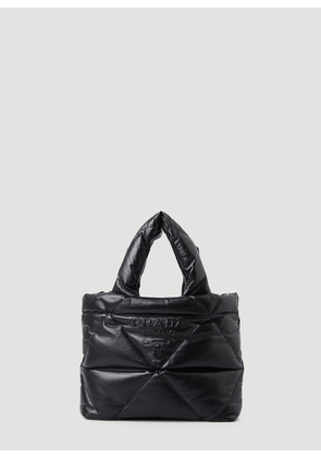 Prada Padded Logo Handbag - Woman Handbags Black One Size