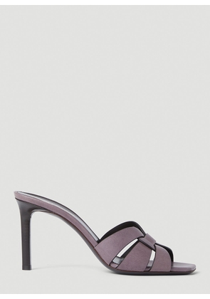 Saint Laurent Tribute High Heeled Mules - Woman Heels Purple Eu - 36
