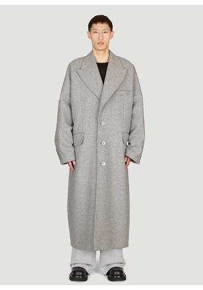 Dolce & Gabbana Double-breasted Wool Coat - Man Coats Grey It - 48