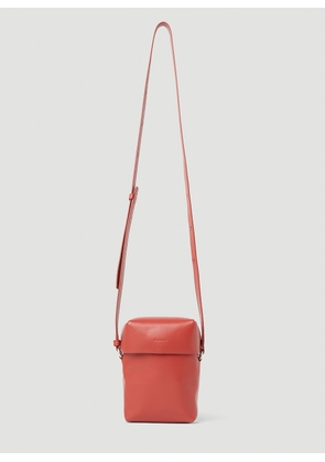 Jil Sander Small Lid Crossbody Bag - Man Crossbody Bags Red One Size