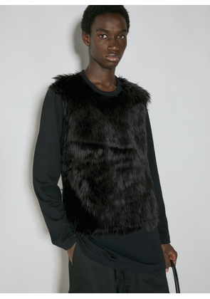 Comme des Garçons Homme Plus Faux Fur T-shirt - Man T-shirts Black 4