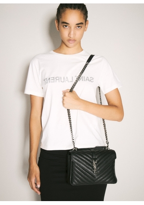 Saint Laurent College Shoulder Bag - Woman Shoulder Bags Black One Size