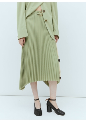 Rejina Pyo Dilan Pleated Skirt - Woman Skirts Green Uk - 10