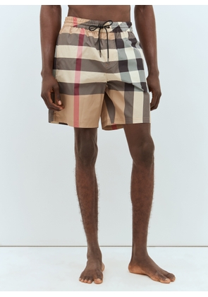 Burberry Vintage Check Swim Shorts - Man Swimwear Beige M