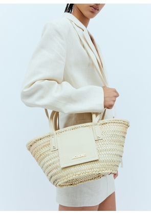 Jacquemus Le Petit Panier Soli Tote Bag - Woman Tote Bags Ivory One Size