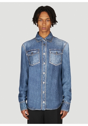 Bottega Veneta Denim Shirt - Man Shirts Blue Eu - 48