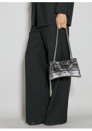 Balenciaga Crush Chain Shoulder Bag - Woman Shoulder Bags Grey One Size