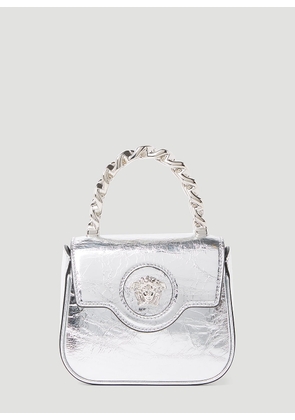 Versace La Medusa Mini Handbag - Woman Handbags Silver One Size