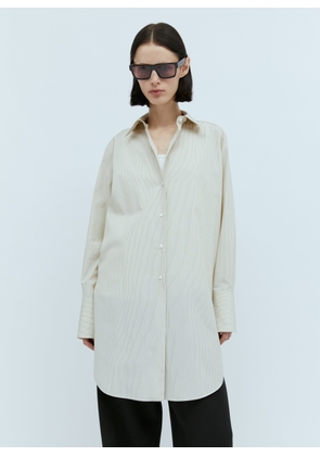The Row Astrea Long Shirt - Woman Shirts Beige M