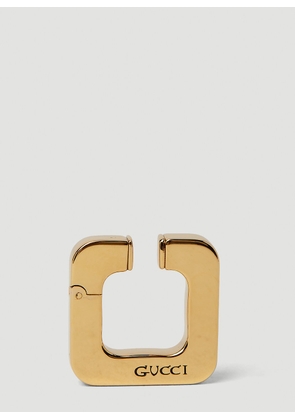 Gucci Logo Engraved Ear Cuff - Woman Jewellery Gold One Size
