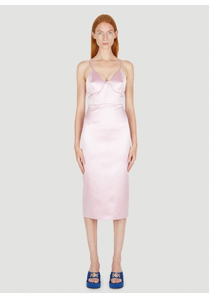 Gucci Satin Wiggle Dress - Woman Dresses Pink It - 42