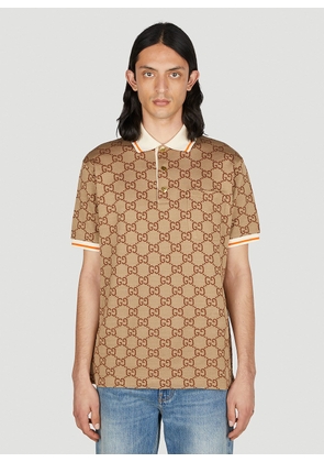 Gucci Interlocking Gg Polo Shirt - Man Polo Shirts Brown M