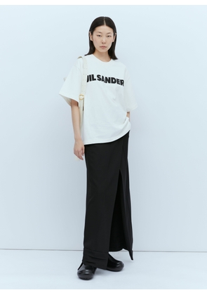 Jil Sander Logo Print T-shirt - Woman T-shirts White S