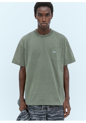 Patta Logo Embroidery T-shirt - Man T-shirts Green L