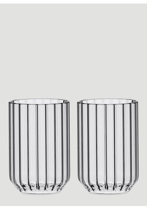 Fferrone Design Set Of Two Dearborn Water Glasses -  Glassware Transparent One Size