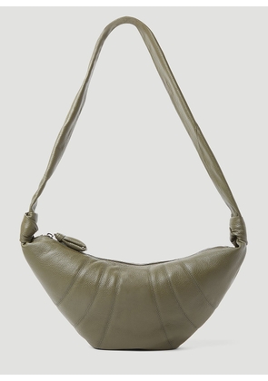 Lemaire Medium Croissant Crossbody Bag - Man Crossbody Bags Green One Size