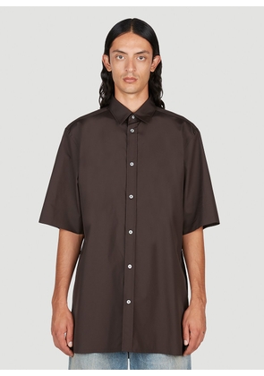 Maison Margiela Short Sleeve Shirt - Man Shirts Brown Eu - 41