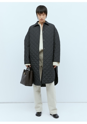 TOTEME Quilted Cocoon Coat - Woman Coats Black M - L
