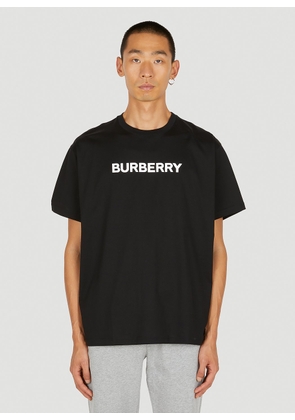 Burberry Logo Print T-shirt - Man T-shirts Black S