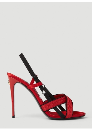 Dolce & Gabbana Corset High Heeled Sandals - Woman Heels Red Eu - 36