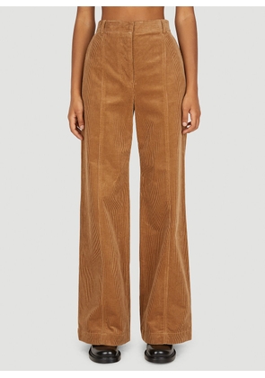 Burberry Corduroy Pants - Woman Pants Camel Uk - 08
