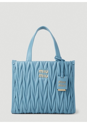 Miu Miu Matelassé Handbag - Woman Handbags Blue One Size