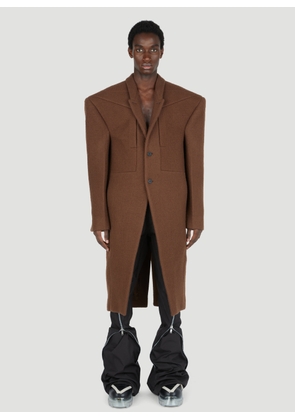 Rick Owens Tatlin Wool Jacket - Man Coats Brown It - 48