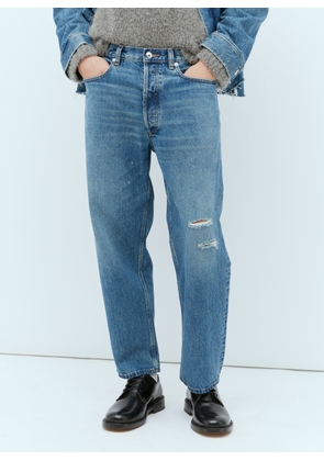 A.P.C. X Jwa Tapered Distressed Jeans - Man Jeans Blue 35