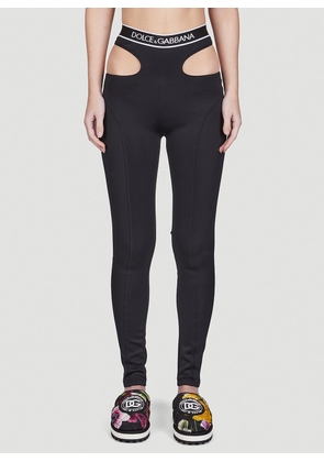 Dolce & Gabbana Cut Out Leggings - Woman Leggings Black It - 42