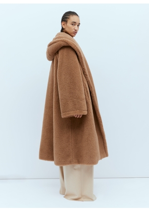 Max Mara Oversized Teddy Wrap Coat - Woman Coats Camel It - 38