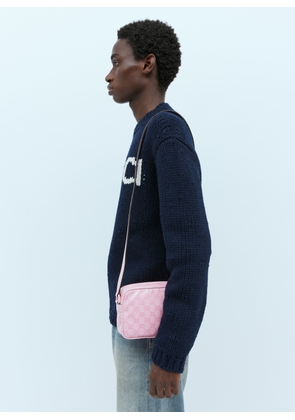 Gucci Gg Crystal Mini Shoulder Bag - Man Crossbody Bags Pink One Size
