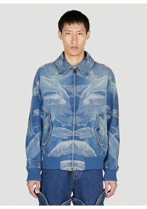 Burberry Shark Denim Jacket - Man Jackets Navy Eu - 48