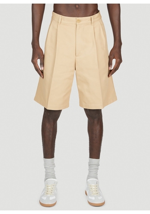 Gucci Folded Pleat Shorts - Man Shorts Beige It - 50