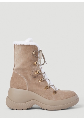 Moncler Resile Trek Ankle Boots - Woman Boots Beige Eu - 39