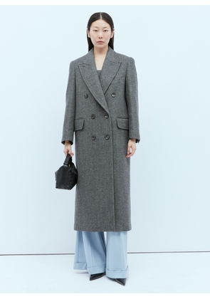 Max Mara Masculine Wool Coat - Woman Coats Grey It - 42
