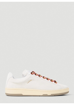 Lanvin Curb Low-top Suede Sneakers - Man Sneakers Cream Eu - 45