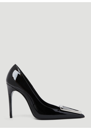 Saint Laurent Patent Leather Pumps - Woman Heels Black Eu - 36