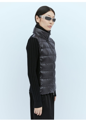 Moncler Padded Wool Cardigan - Woman Jackets Black Xs